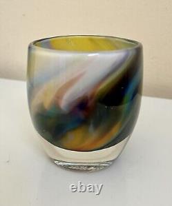 NEW glassybaby music and peace Hand Blown Glass Candle Votive Holder Baby Decor