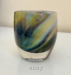 NEW glassybaby music and peace Hand Blown Glass Candle Votive Holder Baby Decor