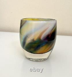 NEW glassybaby music and peace Hand Blown Glass Candle Votive Holder Baby Decor