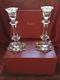 Nib Flawless Exquisite 2 Baccarat Crystal Versailles Candlestick Candle Holders