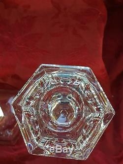 NIB FLAWLESS Exquisite 2 BACCARAT Crystal Versailles CANDLESTICK CANDLE HOLDERS