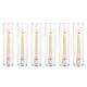 Nuptio Candle Stick Candle Holder Clear Glass Hurricane Candle Holders For T