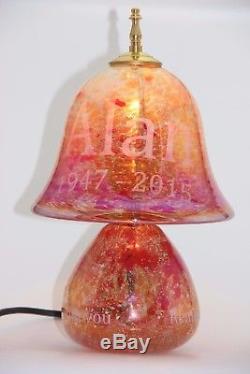 Neo Art Glass British handmade ashes in glass memorial glass by K. Heaton