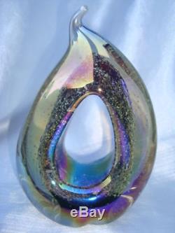 Neo Art Glass British handmade ashes in glass memorial glass by K. Heaton