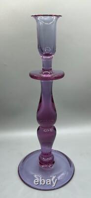 Neodymium Glass Candle Holders Set 2