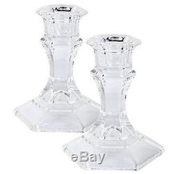 New 48 bulk Wedding 4 Angular Glass Taper Centerpiece Candle holder Table Decor