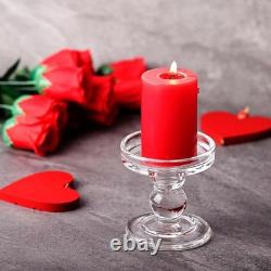 New Clear Glass Pillar Candle Holder(3-Pack) New Clear Glass Pillar Candle Holder(3-Pack)