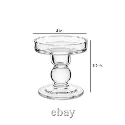 New Clear Glass Pillar Candle Holder(3-Pack) New Clear Glass Pillar Candle Holder(3-Pack)