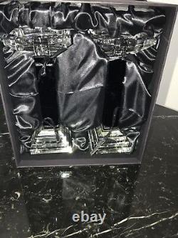 New Ebony Crystal Metropolitan Candlestick Holder Set
