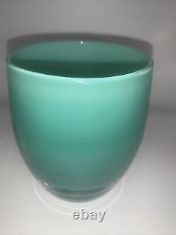 New! Glassybaby Pre-Triskelion Retired Green Believe 3 5/8 with Label & 2022 Tag