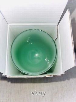 New! Lot Of 12 Beeswax Glassybaby Votive Candle Holder Thank You Seafoam Green