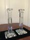 New Waterford Crystal Metropolitan Pair Of 10 Candlesticks Candle Holders