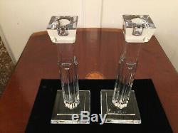 New WATERFORD CRYSTAL Metropolitan Pair of 10 Candlesticks Candle Holders