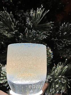 New glassybaby snowglobe Hand Blown Glass Candle Votive? 2022 Winter Seasonal