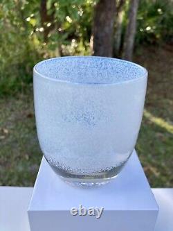 New glassybaby snowglobe Hand Blown Glass Candle Votive? 2022 Winter Seasonal