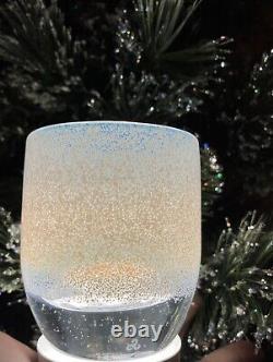 New glassybaby snowglobe Hand Blown Glass Candle Votive? 2022 Winter Seasonal