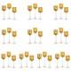 Nuptio 30 Pcs Glass Tealight Holders Gold Glass Candle Holders Bulk For Tea