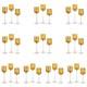 Nuptio 30 Pcs Glass Tealight Holders Gold Glass Candle Holders Bulk For Tea