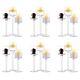 Nuptio Tall Glass Candle Holder For Pillar Candles 18 Pcs Candle Holders Fo
