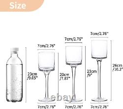 Nuptio Tall Glass Candle Holder for Pillar Candles 18 Pcs Candle Holders for F