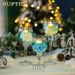 Nuptio Votive Candle Holder Clear Glass Candle Holders 18 Pcs Tall Tealight H