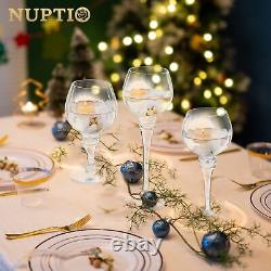 Nuptio Votive Candle Holder Clear Glass Candle Holders 18 Pcs Tall Tealight H