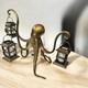 Octopus Centerpiece Candleholders Glass Lantern Coastal 14x18 Beach Decor