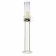 Oriana Floor Standing Candle Holder White/clear Glass Container Diyas Home