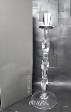 Orrefors Celeste Cut Lead Crystal Candlestick, Candle Holder 14