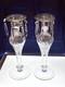 Pair Abp Libbey Vintage Grapes American Cut Glass Candlesticks Candle Holders