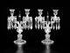 Pair Of Magnificent Two Light Baccarat Crystal Candelabra/candle Holder