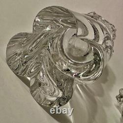 PAIR Vintage Baccarat Aladin Crystal Glass Candle Holders ca 1950s EXCELLENT