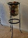 Partylite Seville 3-wick Candle Stand Withhurricane Glass & Decor Euc Retired