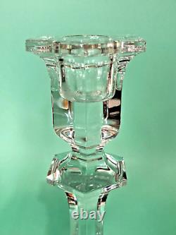 Pair Baccarat France 9 Crystal Candlestick Candle Holders Harcourt Versailles