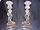 Pair Clear Glass Koi Fish Dolphin Candlesticks Candle Holders Mma Imperial Glass