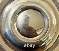 Pair Lord Saybrook International Sterling & Glass Hurricane Candle Holders, N211