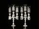 Pair Of Magnificent Three Light Baccarat Crystal Candelabra/candle Holder. 28 1/4