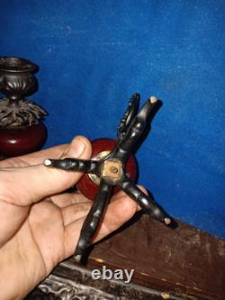 Pair Of Victorian Claw Foot Candlesticks