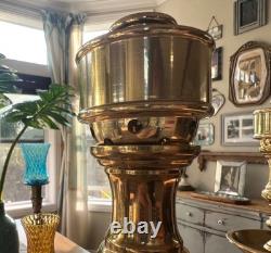 Pair Of Vintage Church Alter Tall Brass Candle Sticks Candle Holders 21.5 Tall