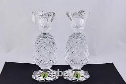 Pair Of Waterford Crystal 6 Hospitality Candlesticks New