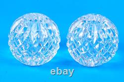 Pair Of Waterford Crystal Candle Holders 2.5 Hand Cut Mint