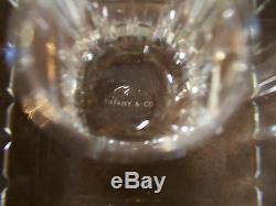 Pair Tiffany & Co. Crystal Candlesticks- 2 1/4 Square withOriginal Label Intact