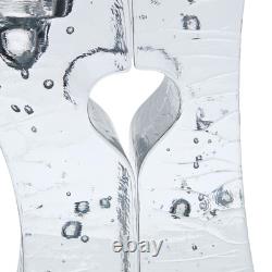 Pair VTG Kosta Boda Kjell Engman Sweethearts Glass Candle Holders Swedish 12