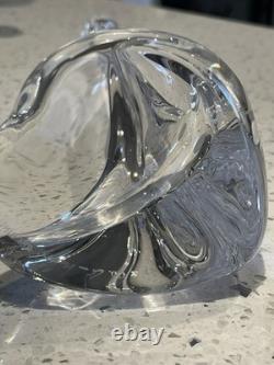 Pair Vintage Elsa Peretti for Tiffany & Co. Crystal Bone Series Candlesticks