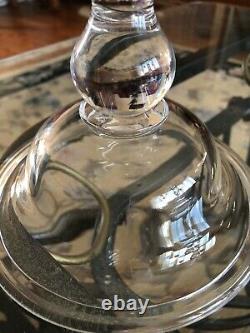 Pair Vintage Steuben Crystal 10.25 Baluster Teardrop Candlesticks, # 7746