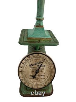 Pair Vintage Verdigris Brass Candlesticks Heavy Column Taper Holders 9