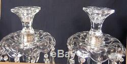 Pair of 16 Heisey Classic Candelabras Candlesticks Candleholders