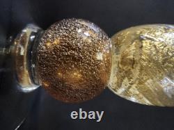 Pair of 18 Inch Murano/Italian Glass Candle Holders/Pristene