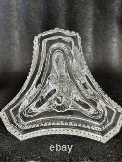 Pair of 2 Tiffany & Co Koi Dolphin Fish Crystal Candlestick Holders Signed 8.25