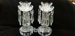 Pair of 2 Waterford Crystal Candlesticks/Candelabra